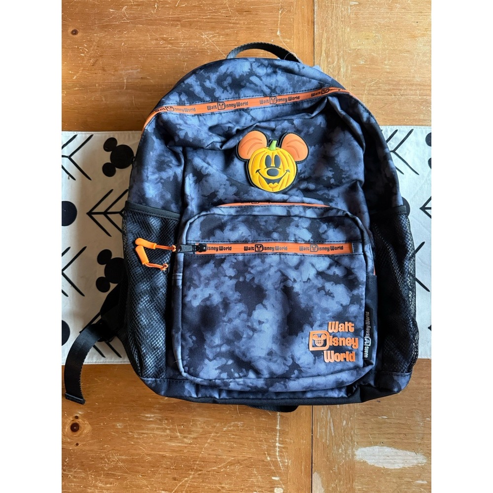 2025 Walt Disney World Parks Halloween Mickey Mouse Pumpkin Full Size Backpack